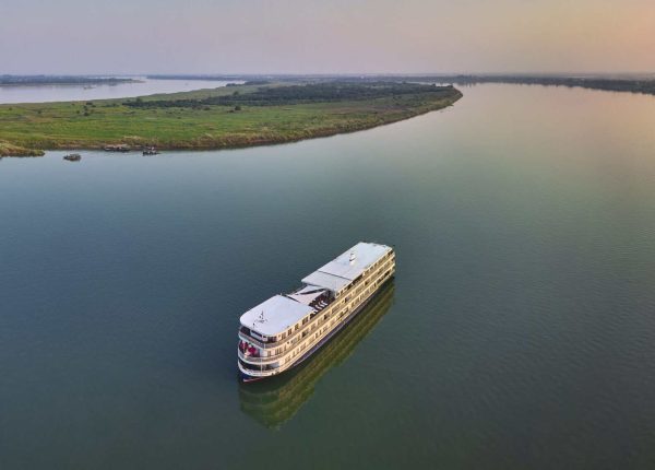 Cambodia, Mekong river, Mekong Navigator cruise ship Cambodia, Mekong river, Mekong Navigator cruise ship